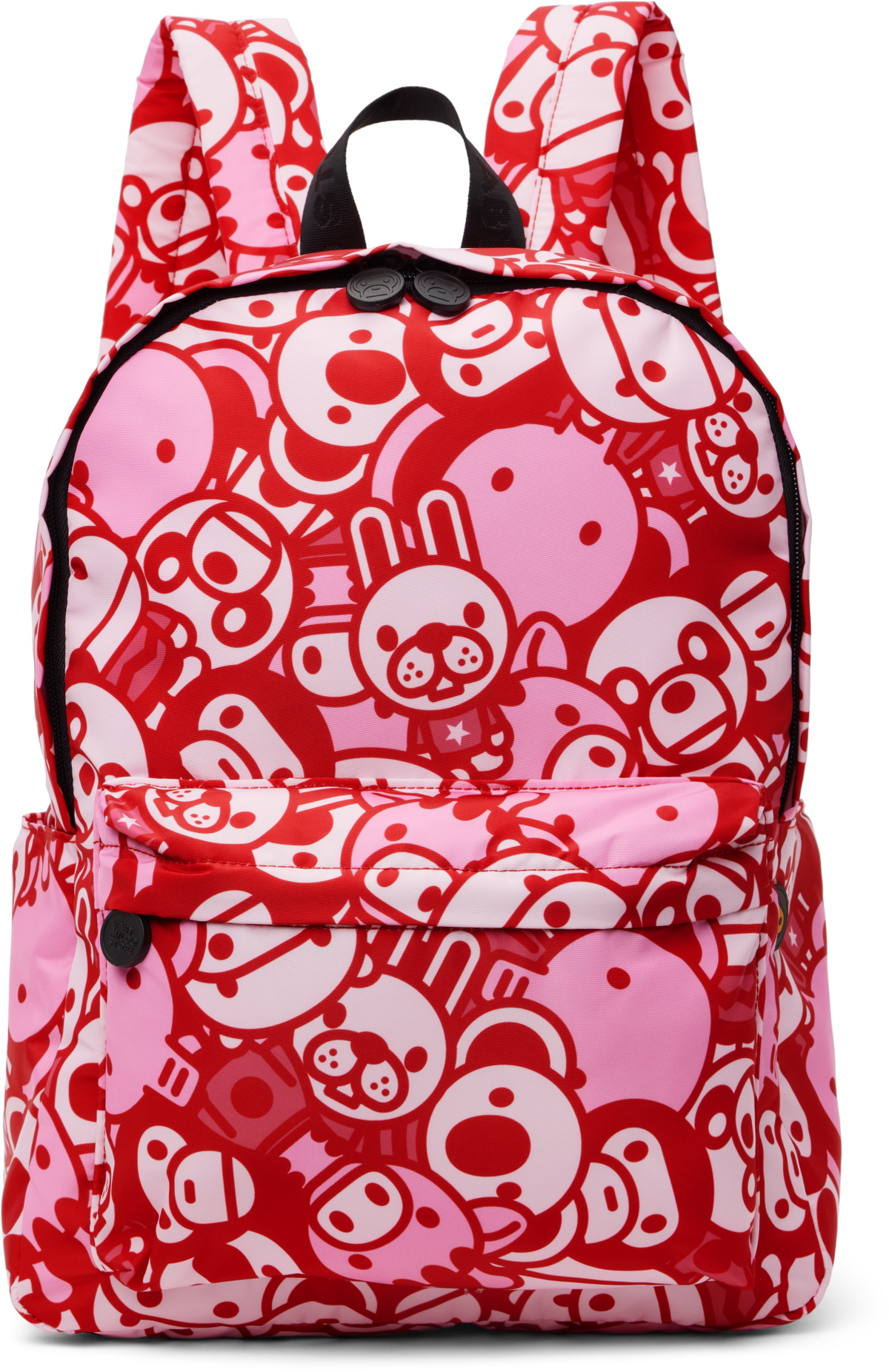 BAPE Kids Pink ABC Milo All Friends Medium Backpack A Bathing Ape
