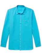 120% - Linen Shirt - Blue