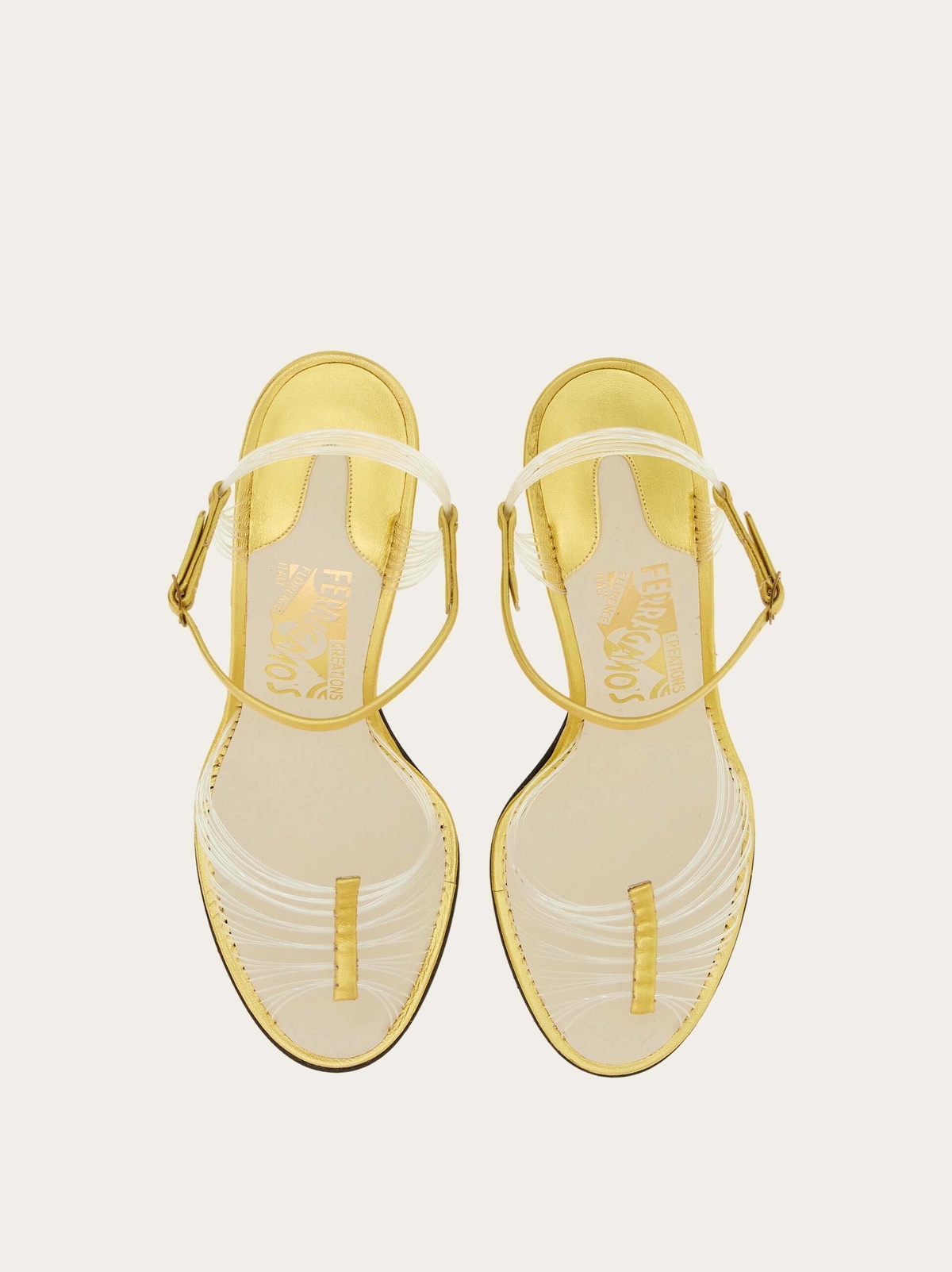 Ferragamo Womens Invisibile (1947) in Gold