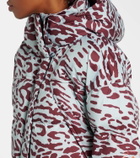 Adidas by Stella McCartney TrueNature leopard-print puffer jacket