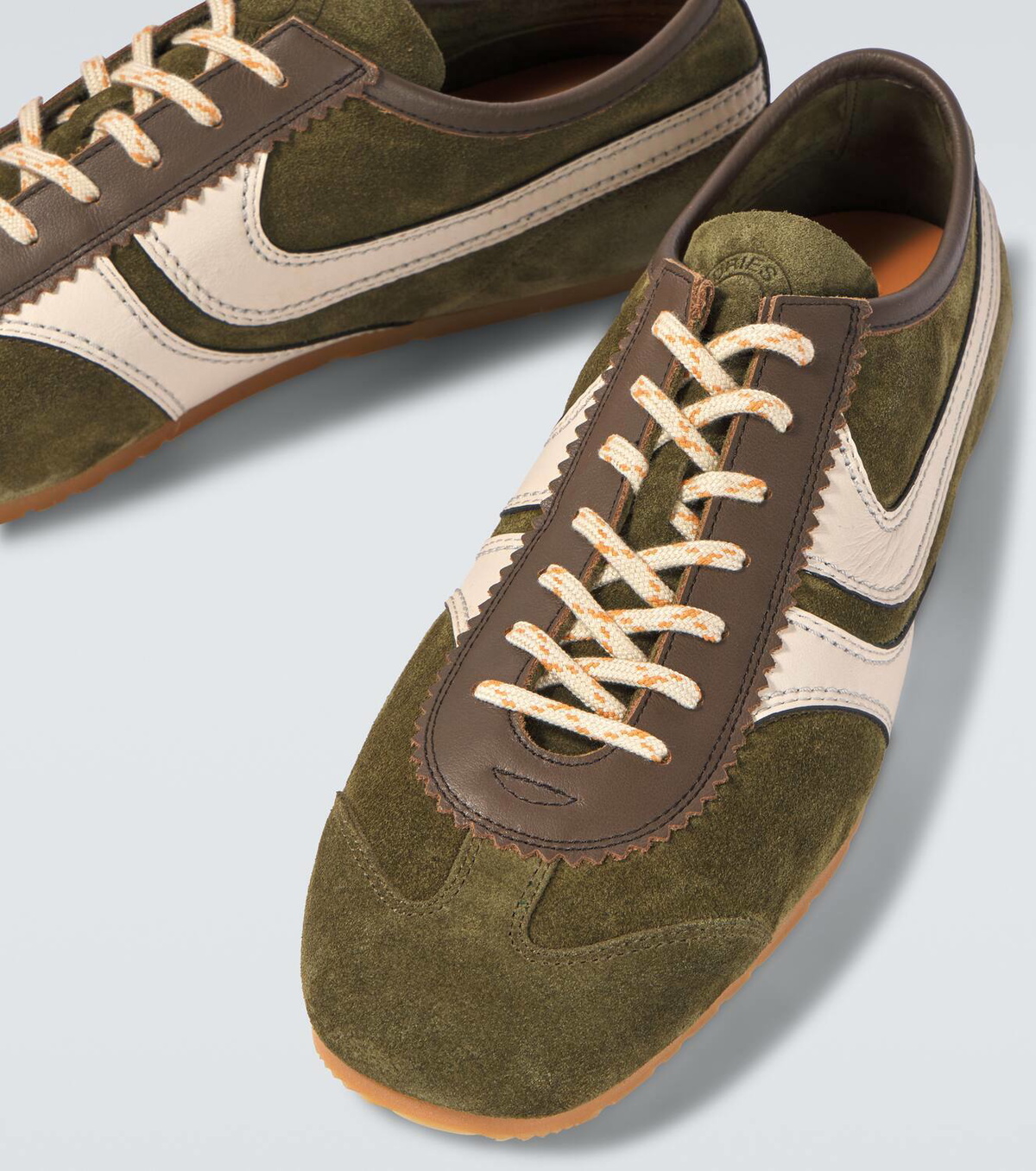 【DRIES VAN NOTEN】Suede-trimmed スエード スニーカー DRIES VAN NOTEN Suede-trimmed leather sneakers | NET-A-PORTER
