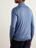 Paul Smith - Slim-Fit Merino Wool Half-Zip Sweater - Blue