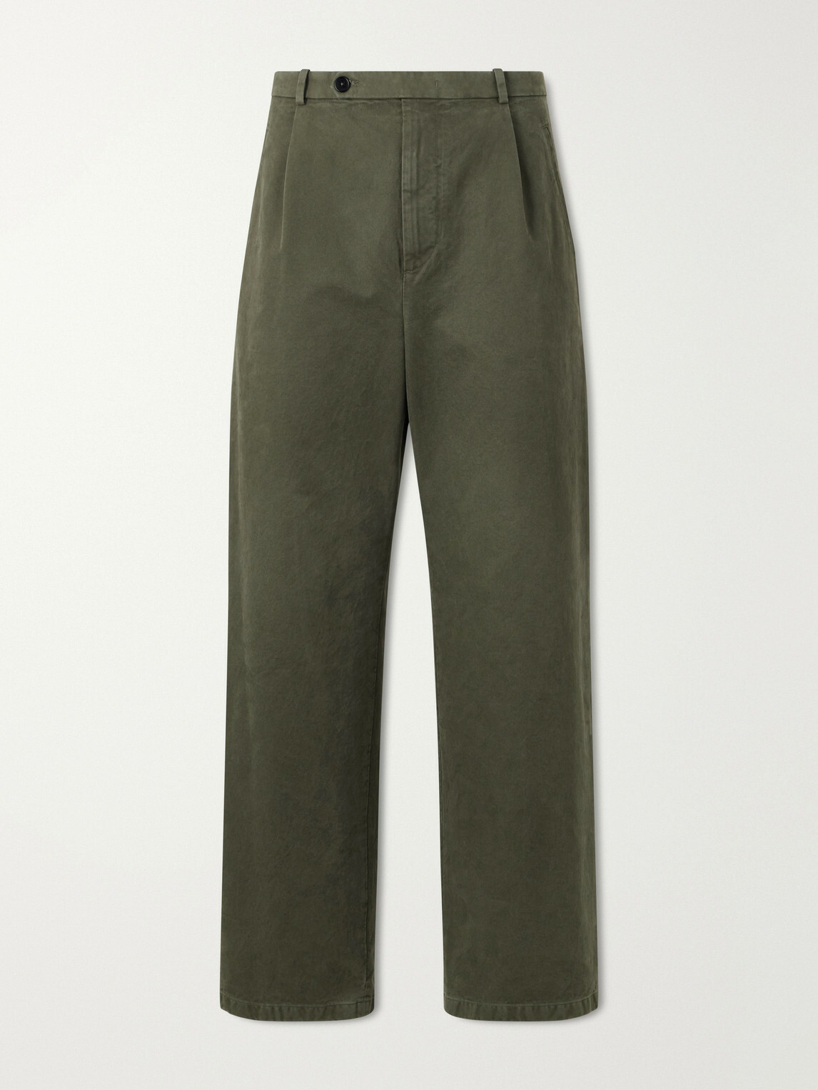 Jil Sander - Straight-Leg Cotton-Drill Trousers - Green