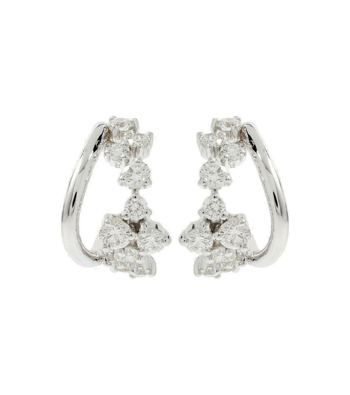 Photo: Ananya Scatter 18kt white gold earrings with diamonds