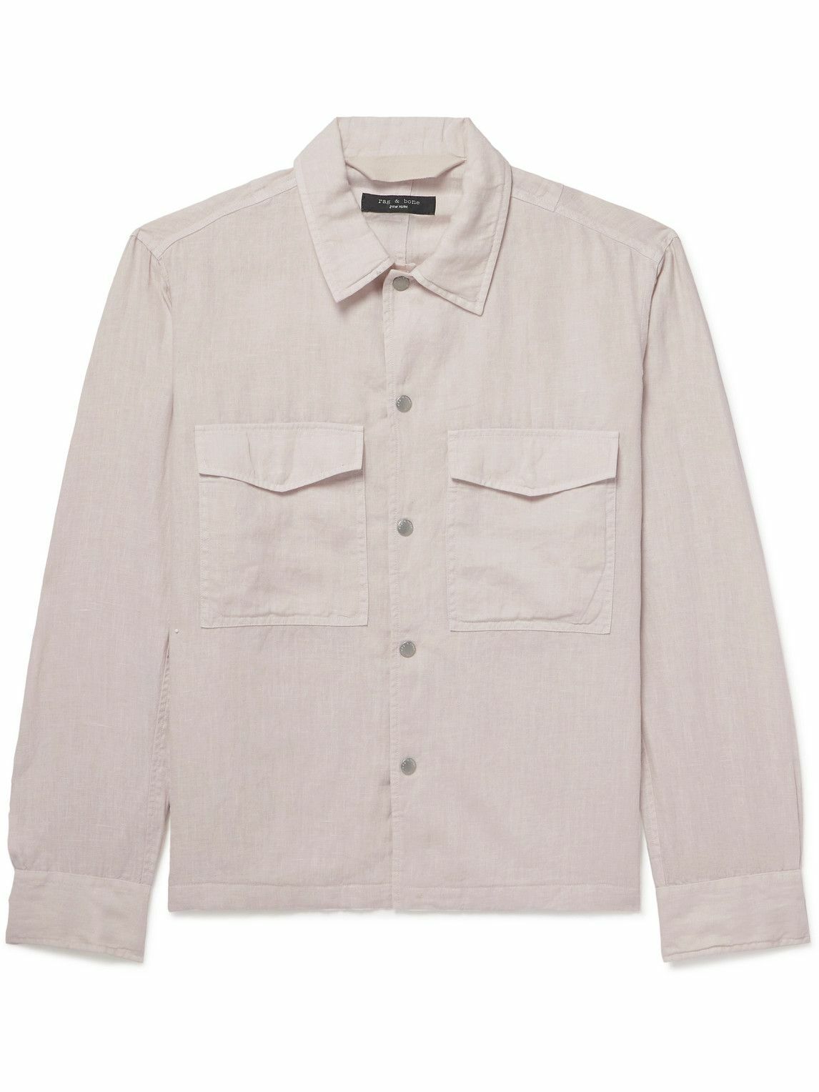 Rag & Bone - Angus Linen Shirt Jacket - Gray
