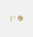 Mateo 14kt gold (585/1000) earrings with diamonds and pearls