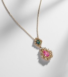 Suzanne Kalan 18kt gold pendant necklace with gemstones