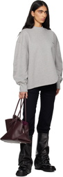 The Attico Gray American Fleece Sweatshirt