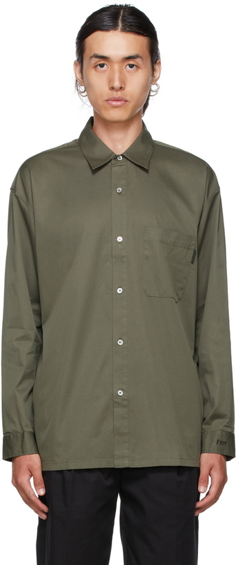 Photo: Frame Khaki Relaxed Shirt