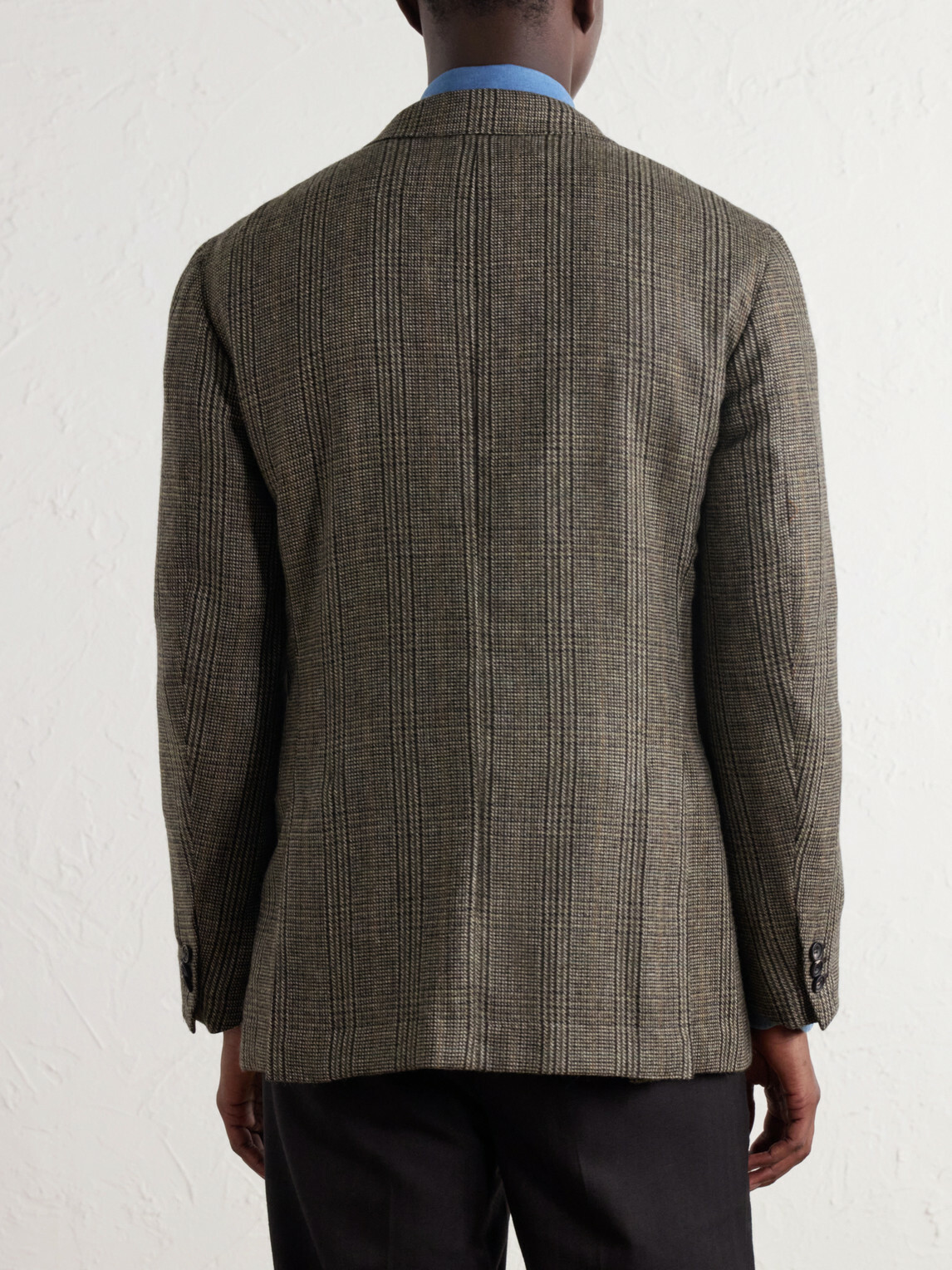 J. Mueser - Waverly Prince of Wales Checked Virgin Wool-Tweed Blazer - Green