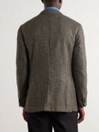 J. Mueser - Waverly Prince of Wales Checked Virgin Wool-Tweed Blazer - Green