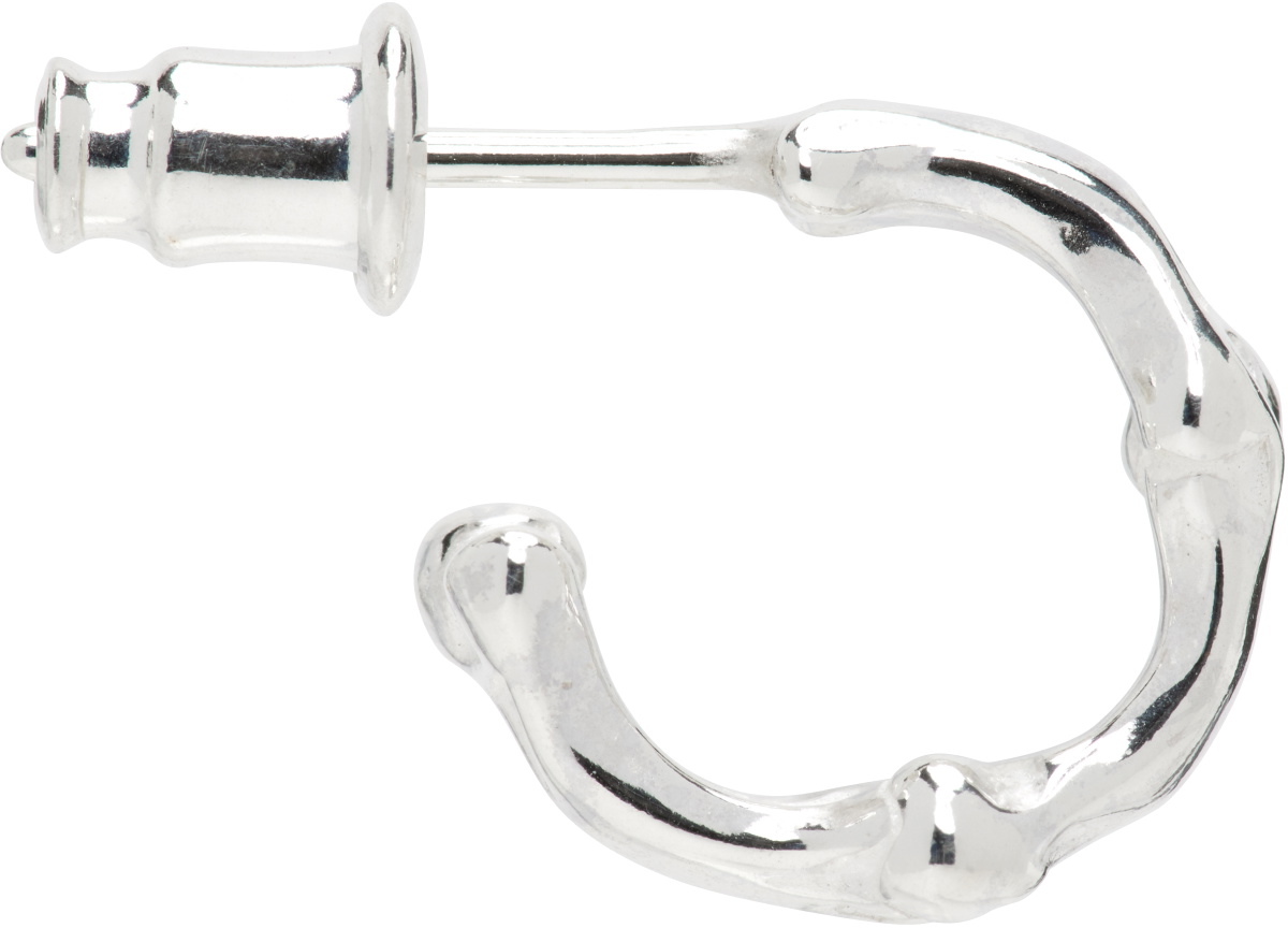 TAKAHIROMIYASHITA TheSoloist. Silver Bone Shaped S Single Earring