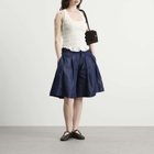 Peachy Den Women's Deba Shirred Tank in Porcelain