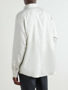 Zegna - Checked Silk-Twill Shirt - White