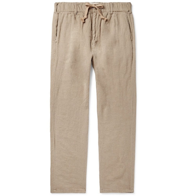 Photo: Remi Relief - Tapered Cotton Drawstring Chinos - Beige