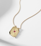 Marie Lichtenberg Love 18kt gold pendant necklace with ruby