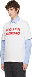 Valentino White Cotton 'Apollon Dyonisos' T-shirt