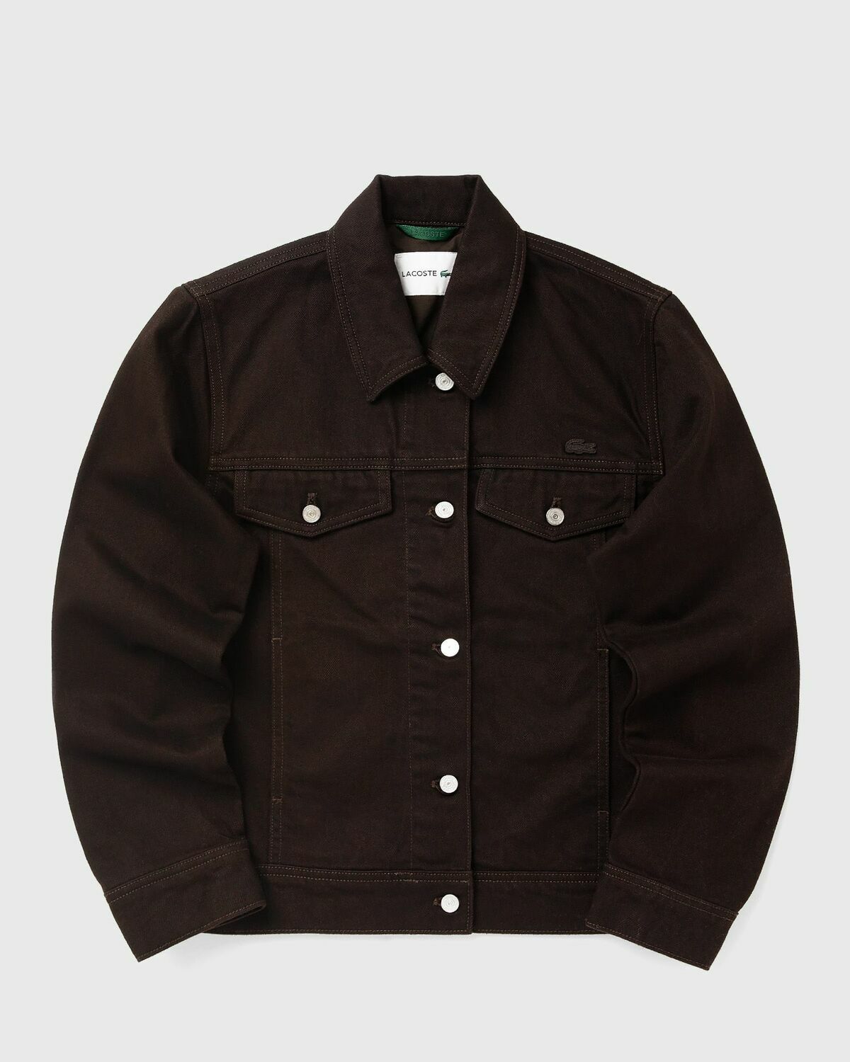 Lacoste BLOUSON Brown Womens Denim Jacket