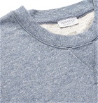 Sunspel - Mélange Loopback Cotton-Jersey Sweatshirt - Blue