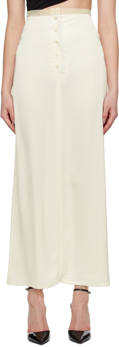 Photo: Olēnich Off-White Lace Maxi Skirt