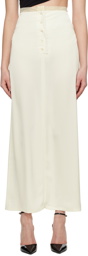 Olēnich Off-White Lace Maxi Skirt