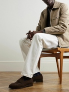 Zegna - Torino Suede Loafers - Brown
