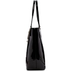 Versace Jeans Couture Black Patent Logo Tote