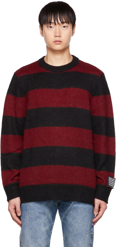 Photo: Ksubi Red & Black Strange Daze Sweater