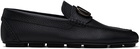 Valentino Garavani Black VLogo Signature Driving Loafers