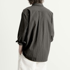 Foret Men's Scout Micro Check Shirt in Faded Black Check