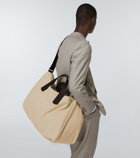 Giorgio Armani - Leather-trimmed canvas duffel bag