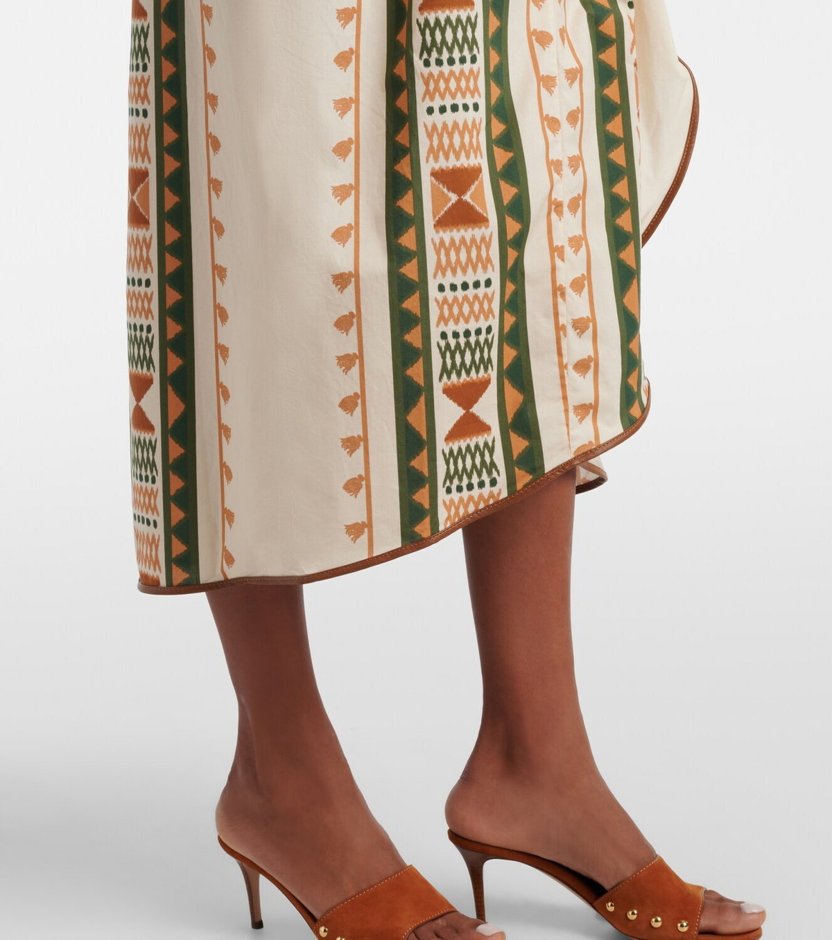 Johanna Ortiz Centro Del Cielo printed cotton midi dress