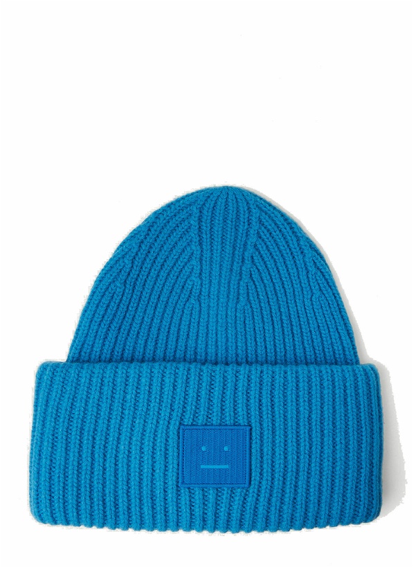 Photo: Acne Studios - Face Patch Beanie Hat in Light Blue