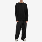 Y-3 Men's 3-Stripe Crew Knit in Black
