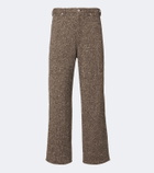 Auralee Wool tweed wide-leg pants
