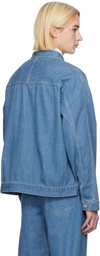 nanamica Blue Short Denim Jacket