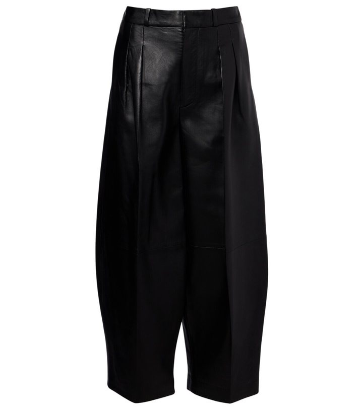 Photo: Altuzarra Dash leather barrel-leg pants