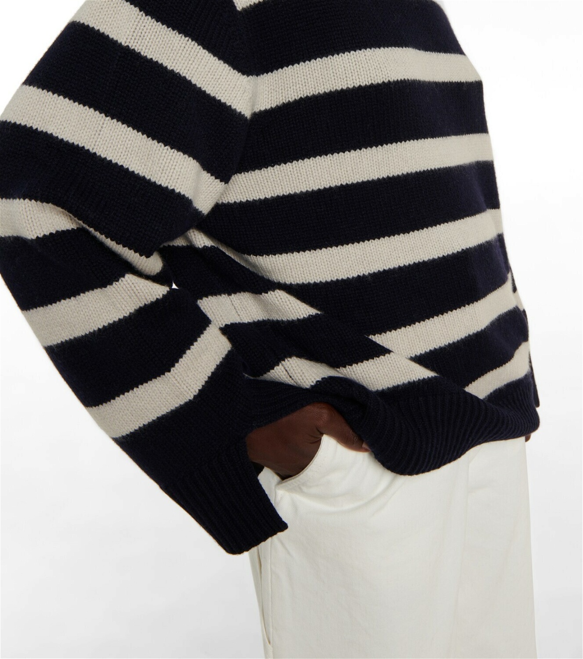 Jardin des Orangers Striped wool and cashmere sweater