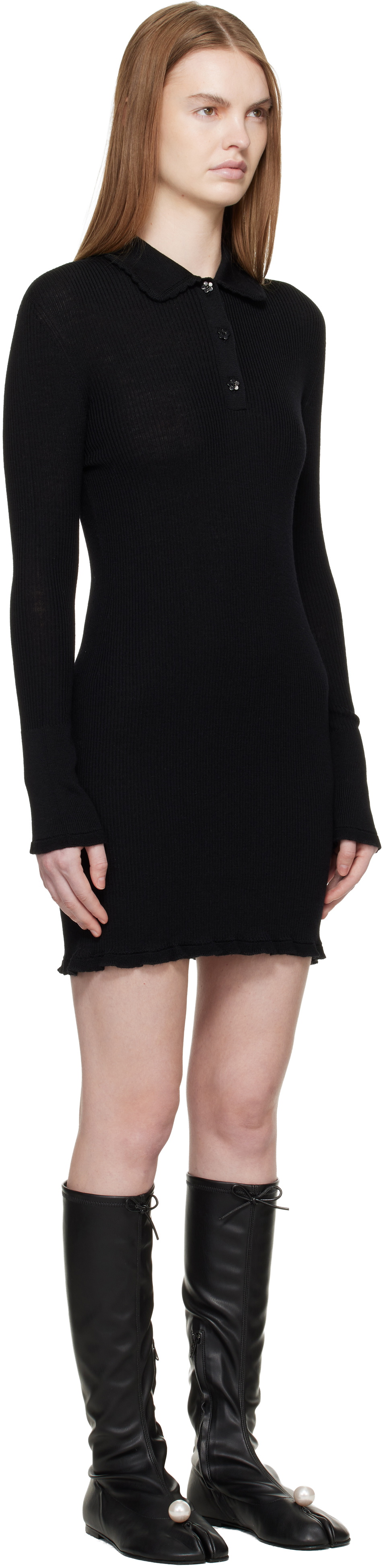 Cecilie Bahnsen Black Botka Minidress