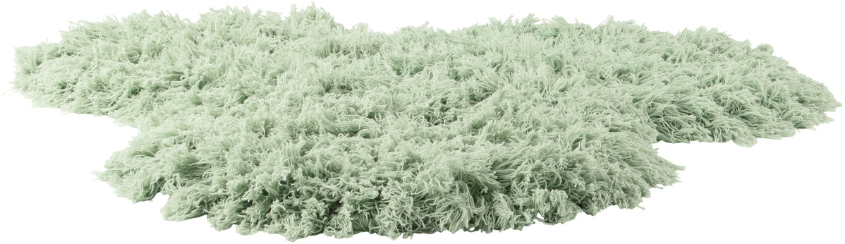 Mush Studios SSENSE Exclusive Blue Poof Shag Rug