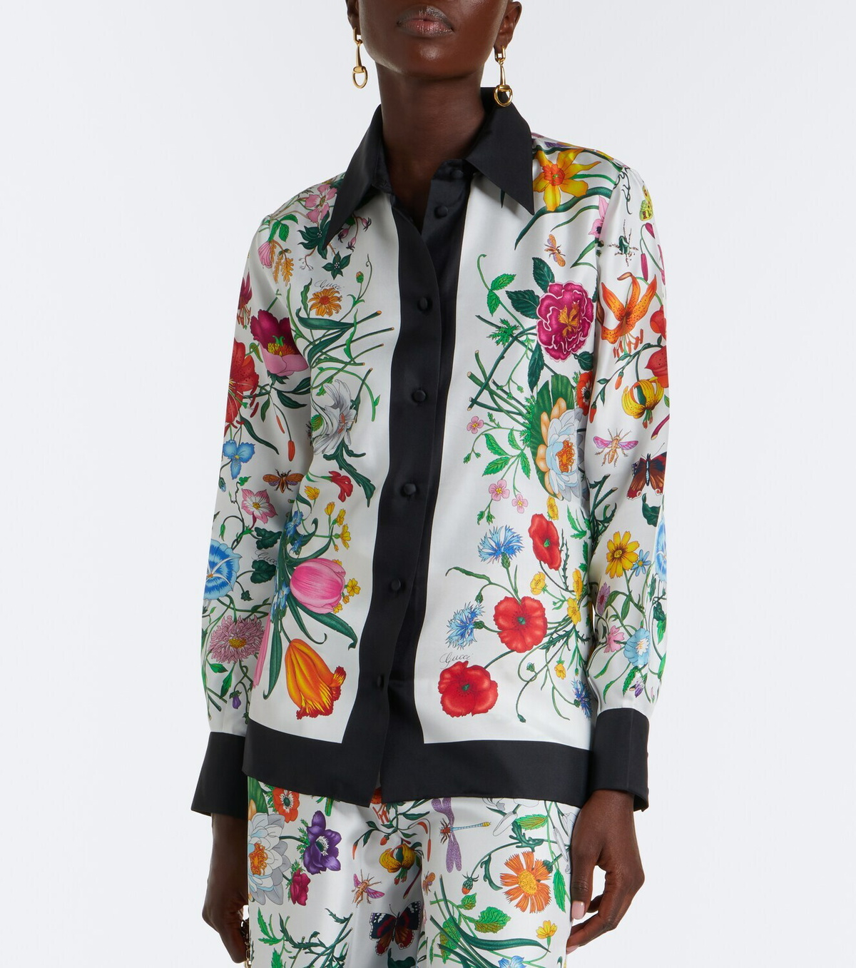 Gucci Gucci Flora silk twill shirt