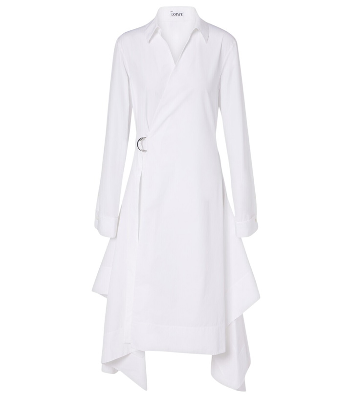 Photo: Loewe Draped cotton wrap dress