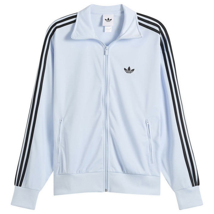 Photo: Adidas Men's Firebird Tracktop in Crystal Sky