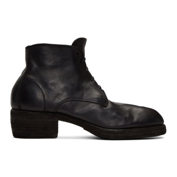Photo: Guidi Black Lace-Up Boots