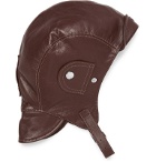 Connolly - Goodwood Leather Driving Helmet - Brown