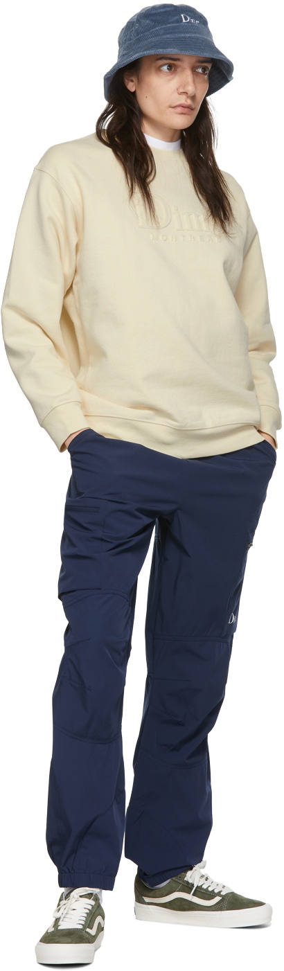 Dime Navy Nylon Trousers
