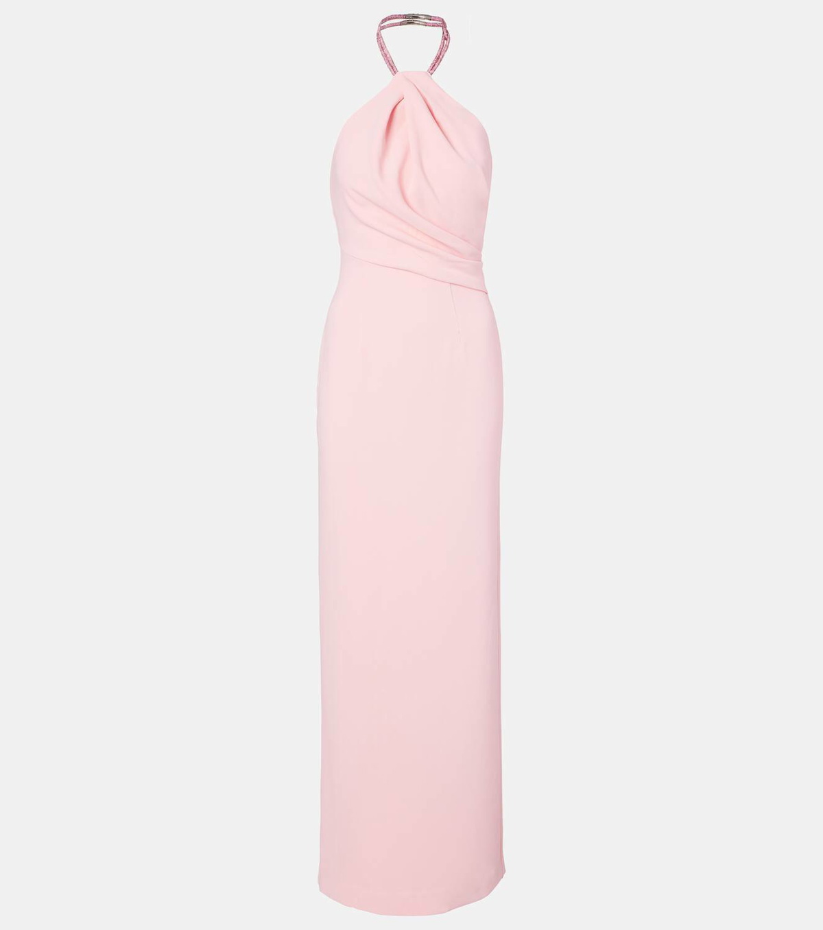 Solace London Riva embellished halterneck gown