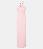 Solace London Riva embellished halterneck gown