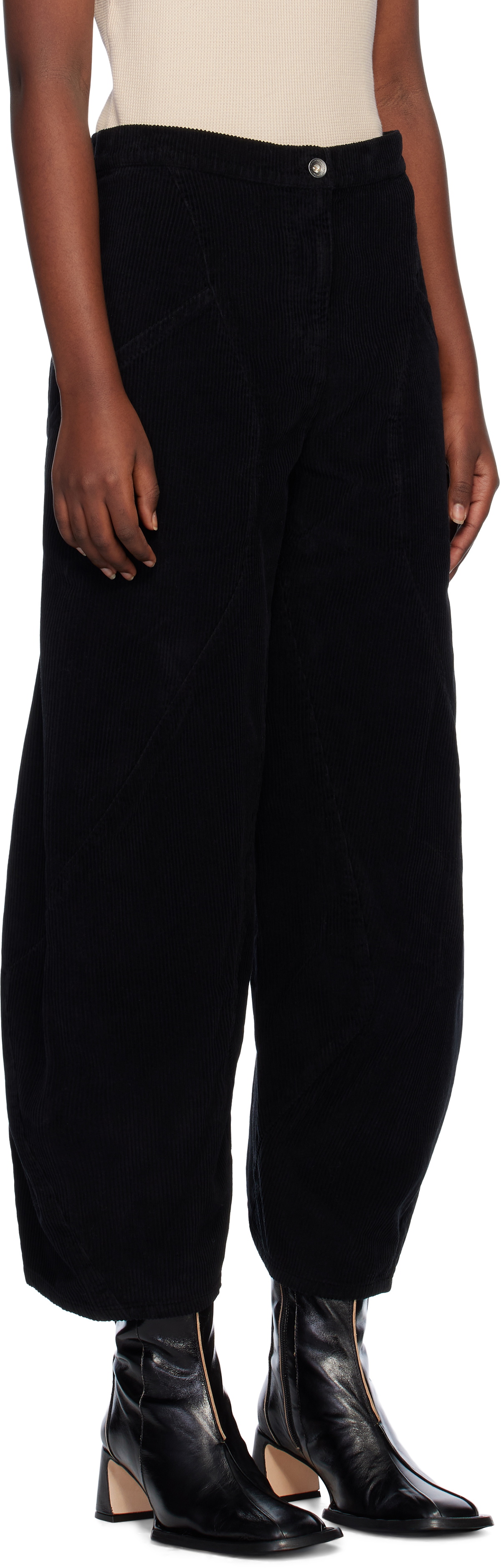 Henrik Vibskov Black Digi Corduroy Trousers