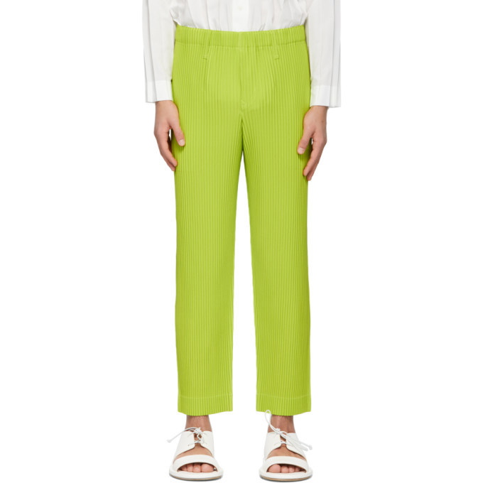 Photo: Homme Plisse Issey Miyake Green Tailored Pleats 1 Trousers